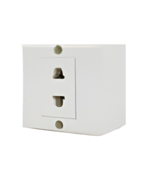 Simple enchu Sobreponer Cuadrado Enchufe Simple - Ultra Electric