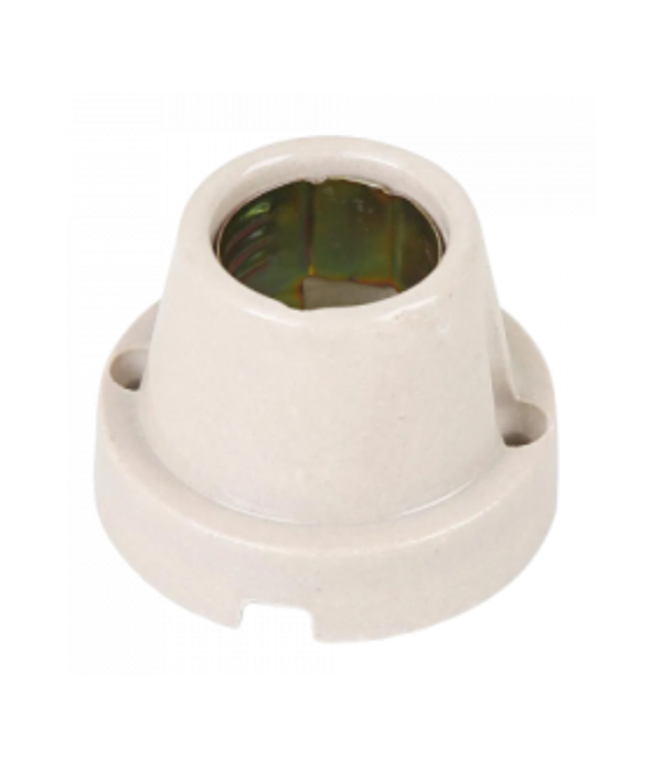 Socket semiplato porcel Socket Semiplato Porcelana (Crema) - Ultra Electric