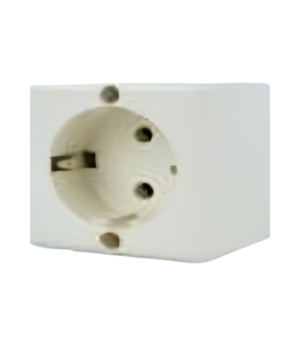 sob cuad simple inter shucko Sobreponer Cuadrado Enchufe Simple Shuko - Ultra Electric